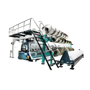 Double needle bed jaka warp knitting machine produces high-quality shoe fabric with simple operation and convenient maintenance