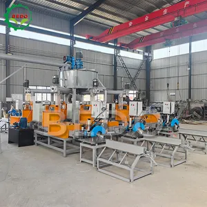 Quality Guarantee Sawdust Compress Feet Hot Press Block Cutting Machine Wooden Pallet Feet Production Line