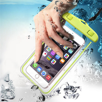 Étui pour téléphone portable sous-marin IPX8 étui de téléphone étanche lumineux sac étui étanche pour IPhone Android