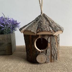 Casetta per Uccelli in Legno di Pioppo FSC, Gabbia per Pappagalli, Decorazione Rustica per Casa e Giardino, Nido per Uccelli in Legno, Casetta in Legno - Product Image 2