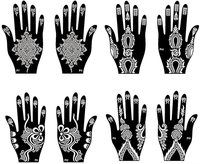 Nouvel arrivage de pochoirs à dessin pour femme autocollant tatouage au henné