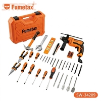 Kit de perceuse à percussion FUMETAX 127V 600W avec embouts de tournevis, pinces, marteau perforateur
