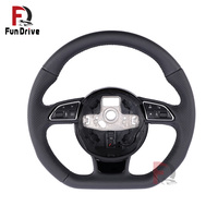 Volant en cuir modifié pour Audi S6 C7 C7.5 S7 A4 B8.5