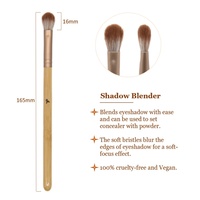 Ensemble de 5 pinceaux de maquillage en bambou écologiques tendance 2026, poils synthétiques véganes, logo personnalisé, mini-pinceaux pour fard à paupières, crayon à sourcils et lèvres