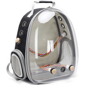 Factory Bird Carrier Bag <b>Backpack</b> Parrot Travel Bag Pet Carrier Cage Space Capsule Portable Bubble Bird <b>Backpack</b> with Perch - Product Image 1