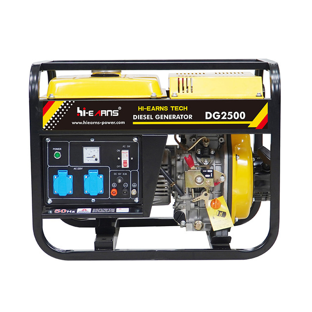 DG2500E Open-Frame Diesel Generators HR173F 50Hz Frequency 220V Portable diesel Generator