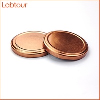 Bouteille en verre de qualité alimentaire de 63 mm pour boissons en conserve, couleur et taille personnalisées, avec bouchon à vis en fer blanc de haute qualité, fournie directement par l'usine