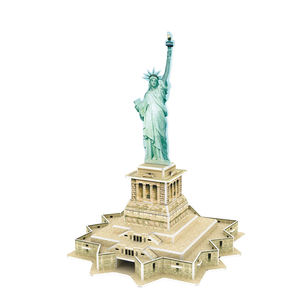 Jouet de construction en mousse de papier, bricolage, <span class=keywords><strong>Statue</strong></span> de Liberty Miniature pour enfants, pièces - Product Image 2