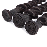 Extensions de cheveux vierges indiens bruts, qualité 10A, cuticules alignées, tissage de cheveux lâches et profonds, provenance Inde