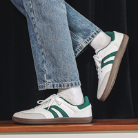 Chaussures de sport décontractées rétro en microfibre de haute qualité, respirantes, en maille douce, antidérapantes, à lacets, style académie, pour la marche