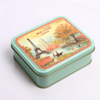 Boîtes rectangulaires en fer blanc personnalisées JM C, doublées PE, de qualité alimentaire, recyclables, pour emballage haut de gamme de sucre, gâteaux et chocolat (vente en gros)