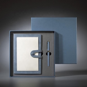 Ideas de Regalos Personalizados para Empleados Negros, Juego de Regalo Corporativo 2 en 1 con Cuaderno A5 y Bolígrafo para Pequeñas Empresas de Detallado - Product Image 5