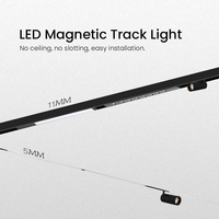 Nouveauté 2026 : Rail magnétique LED à profil bas de 5 mm, éclairage linéaire flexible et modulable pour salon moderne