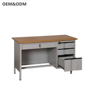 Коммерческая офисная мебель стальной стол металлический офисный стол с 3 ящиками