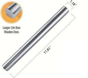 Planche à découper rectangulaire en acier inoxydable 304, écologique, 30x40cm, antidérapante, passe au lave-vaisselle, pour viande et pâtisserie - Product Image 4