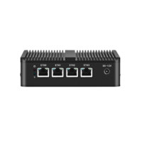 4 * lans mini pc sans ventilateur avec N2840 J1900 4 * 211AT firewall mini pc Linux Win7/8 pour la maison J1900 N2840 fanless firewall nuc mini pc