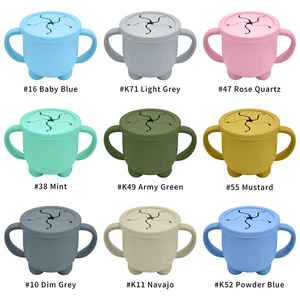 ชุดจานชามสำหรับเด็กทารก ชามเด็กพร้อมที่ดูดติด ช้อนเด็ก จานแบ่งส่วน ผ้ากันเปื้อน แก้วน้ำ แปรงนิ้วมือ สำหรับการกินอาหารแข็งขั้นแรก - Product Image 2