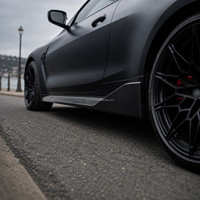 Kit carrosserie complet en fibre de carbone sèche style MP pour BMW M3 M4 G80 G82, comprenant lèvre avant, jupes latérales, diffuseur arrière et spoiler, 2021+
