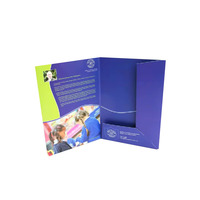 Usine directe personnalisé imprimé A4 taille papier dossier promotionnel spécial pour magazines et dépliants pliés