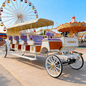 Luxury Wedding Horse Drawn Carriage Wagon Sightseeing Royal Electric Horse Carriage for Sale Wedding Horse Carriage <b>Buggy</b> - Product Image 1