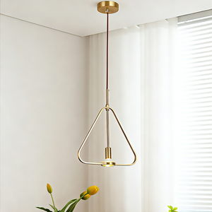 Copper crystal Modern Luxury Simple Pendant Lamp Unique Black Living Art Decorative LED Chandelier Copper Material - Product Image 1