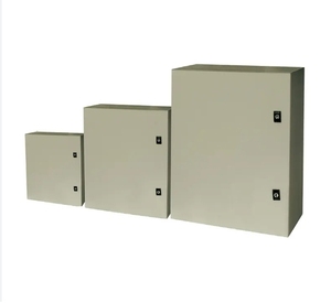 Boîtier métallique en acier 10'' x 8'' x 6'' <span class=keywords><strong>IP44</strong></span>/IP55/IP56/IP65, étanche à la <span class=keywords><strong>pluie</strong></span>, avec couvercle à charnière, boîte de commande électrique pour usage intérieur et extérieur - Product Image 3