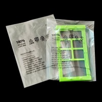 Bolsa de Embalaje Ecológica Personalizable 100% Reciclada de LDPE, Certificada TC, Reciclable GRS, Bolsa Plana de RPE para Zapatos, Ropa, Calcetines y Pieles