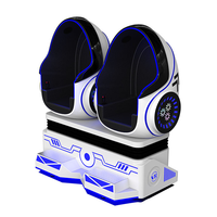 Bébé ours 9D réalité virtuelle oeuf chaise cinéma double siège VR simulateur de jeu multijoueur course jeu Machine langue anglaise