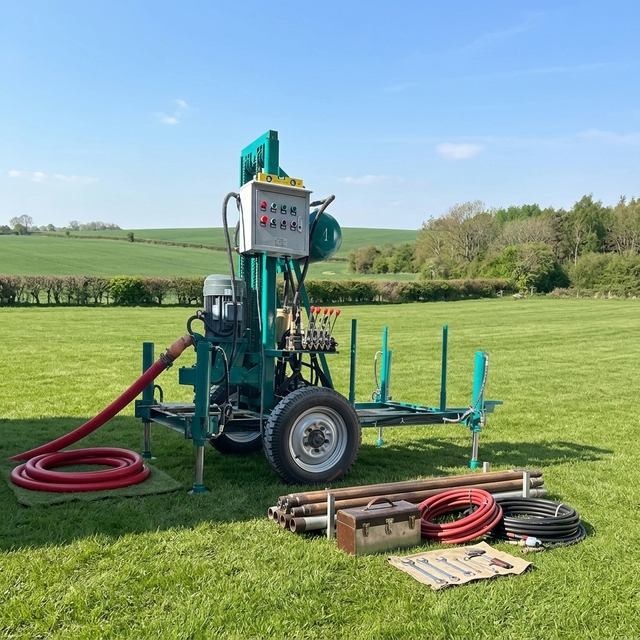 Dolphin Automatic Three Phase Electric 380V 150M Water Well Drilling Rig Complete Set CE Certified