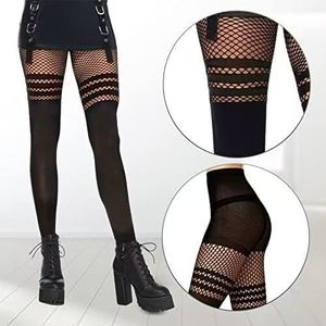 Bas résille noir Sexy pour femmes Transparent été hiver <span class=keywords><strong>jarretelle</strong></span> maille collants Style mignon tailles opaques disponibles mince - Product Image 6