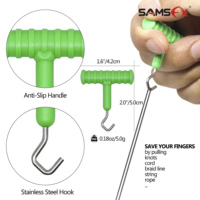 Kit d'outils pour la pêche à la carpe SAMSFX avec ciseaux, combo pour la pêche à la carpe, aiguille à appâter