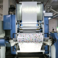 Rouleau de papier d'emballage personnalisé de 80 grammes avec logo et image imprimés, papier d'emballage cadeau floral