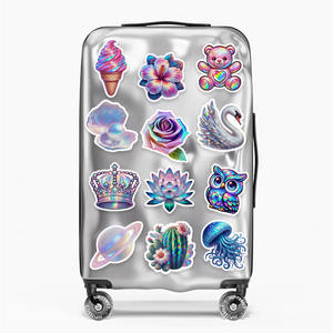 50PCS diamant laser holographique à la mode <span class=keywords><strong>Miyazaki</strong></span> <span class=keywords><strong>Hayao</strong></span> pour autocollant princesse congelée - Product Image 4