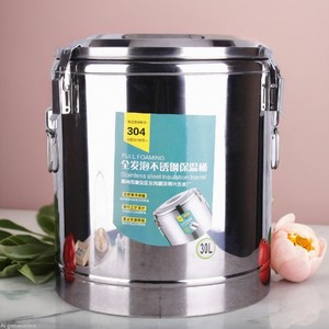 Olla de Acero Inoxidable 304 de Doble Capa Aislada, de Gran Capacidad, para Uso Comercial, para Sopa y Caldos, para Almacenamiento en Frío o Caliente, Marca Yolecen - Product Image 5