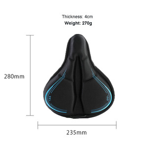 Housse de coussin de siège confortable rembourrée en gel et mousse à mémoire de forme de style simple pour vélo <span class=keywords><strong>Peloton</strong></span> et utilisation intérieure et extérieure - Product Image 4