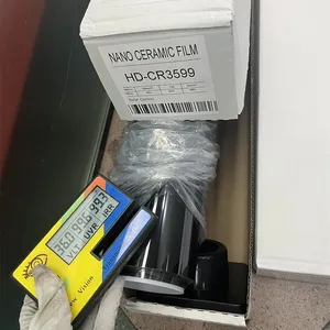 ฟิล์มเคลือบเซรามิกนาโนสำหรับรถยนต์ขนาด60นิ้ว x 100ft ฟิล์มป้องกันความเป็นส่วนตัวทนความร้อน HD 10 years1.52 * 30เมตร