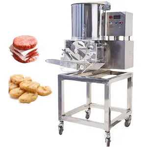 Sıcak kek gibi yüksek qualitysell tavuk Nugget şekillendirme makinesi balık Nuggets şekillendirme makinesi Patty Maker yapma makinesi