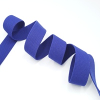 Sangle en nylon de couleur unie, durable, pour sacs, bleue, réglable, pour pantalons de filles, personnalisable, large, avec logo tendance, bande élastique haute élasticité