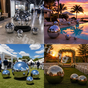 Bola Metálica Inflable Decorativa, Globos Metálicos Flotantes Grandes para Exteriores, <span class=keywords><strong>Esfera</strong></span> Brillante para Eventos, Bolas de Espejo Inflables - Product Image 2