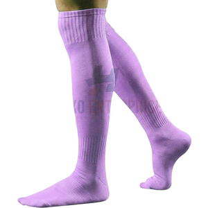 Light Blue <b>Knee</b> <b>High</b> Soccer Socks Breathable Knitted Solid Color for Adults Football Sports Socks - Product Image 6
