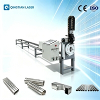 Découpeuse laser CNC mini pour tuyaux, mandrin automatique robuste, lit de machine pliable en 3 sections, découpe de métal haute précision, refroidissement par eau