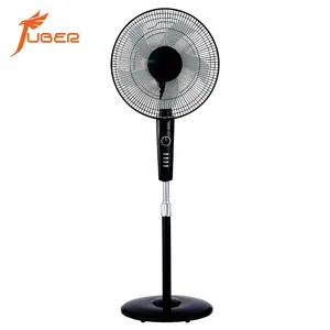 JUBER basic model Nice 16 inch stand fan with black design and High speed pedestal stand fan with CE CB electric standing fan