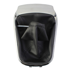 Pomo de Palanca de Cambios para Chevrolet Cruze Sonic Aveo T300, 5 y 6 Velocidades, Cuero Negro con Acabado Cromado, Accesorio Interior para Auto - Product Image 2