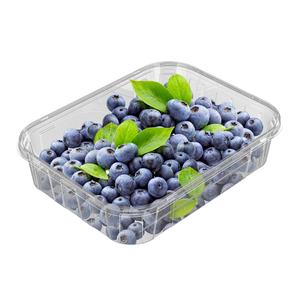 Wholesale <b>Clear</b> PET Plastic Disposable Clamshell Fresh Fruit Punnet Blueberry Clamshell Packing <b>Box</b> - Product Image 2