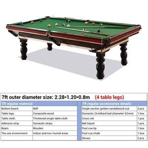 Oferta Especial: Mesa de <span class=keywords><strong>Billar</strong></span> Americana Moderna de <span class=keywords><strong>8</strong></span> Bolas, Multifuncional 2 en 1, de 7, <span class=keywords><strong>8</strong></span> y 9 Pies, a Precio Económico - Product Image 4
