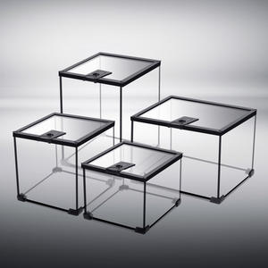 DRH Regenwald-Reptilienterrarium, Stapelbares Design mit Oberem Lüftungsgitter & Ausbruchsicheren Schlössern, Glas-Reptiliengehege - Product Image 3