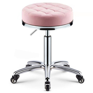 Taburete de belleza ajustable para salón de belleza, taburete redondo con polea, elevador giratorio, gran oferta - Product Image 1