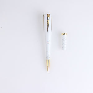 Stylo bille luxueux en métal en forme de torche avec logo personnalisé - Product Image 4