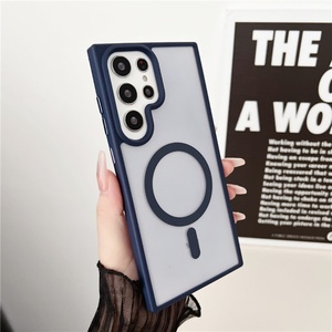 เคสโทรศัพท์แม่เหล็กแบบโปร่งแสงสุดหรูสำหรับ Samsung Galaxy S25 S24 Ultra S23 S22 S21  แบบด้าน/เงา/ฝ้า ป้องกันการกระแทก - Product Image 6