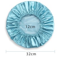 Bonnet de douche de bain extra large en satin solide Offre Spéciale bonnet de bain à double couche bonnet de bain